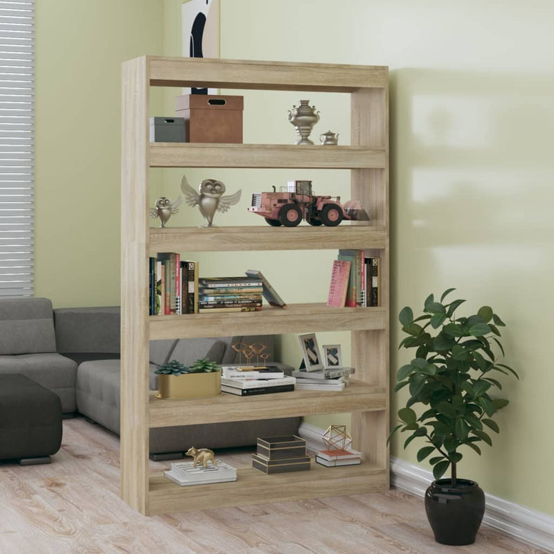 Boekenkast/kamerscherm 100x30x166 cm sonoma eikenkleurig MeubelReus