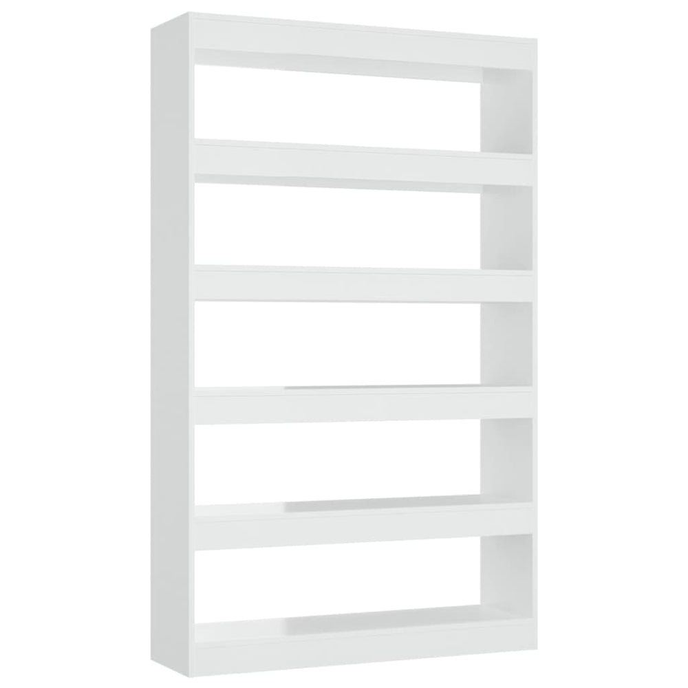 Boekenkast/kamerscherm 100x30x166 cm hoogglans wit MeubelReus