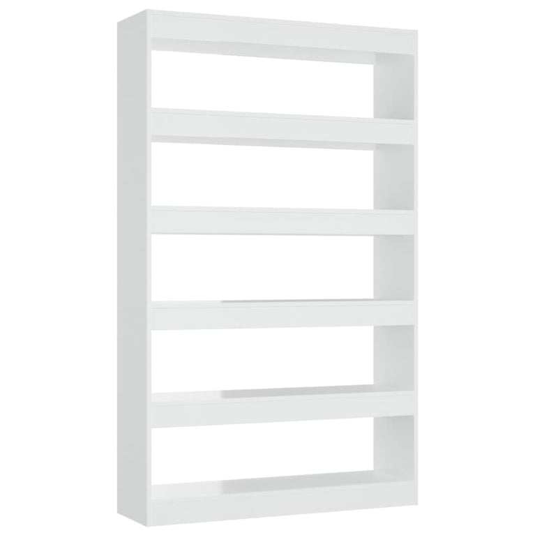 Boekenkast/kamerscherm 100x30x166 cm hoogglans wit MeubelReus
