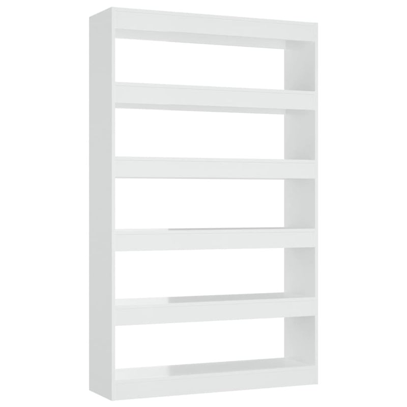 Boekenkast/kamerscherm 100x30x166 cm hoogglans wit MeubelReus