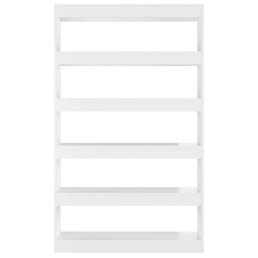 Boekenkast/kamerscherm 100x30x166 cm hoogglans wit MeubelReus