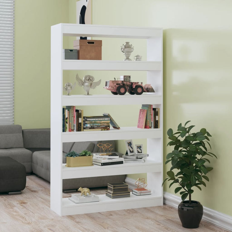 Boekenkast/kamerscherm 100x30x166 cm hoogglans wit MeubelReus