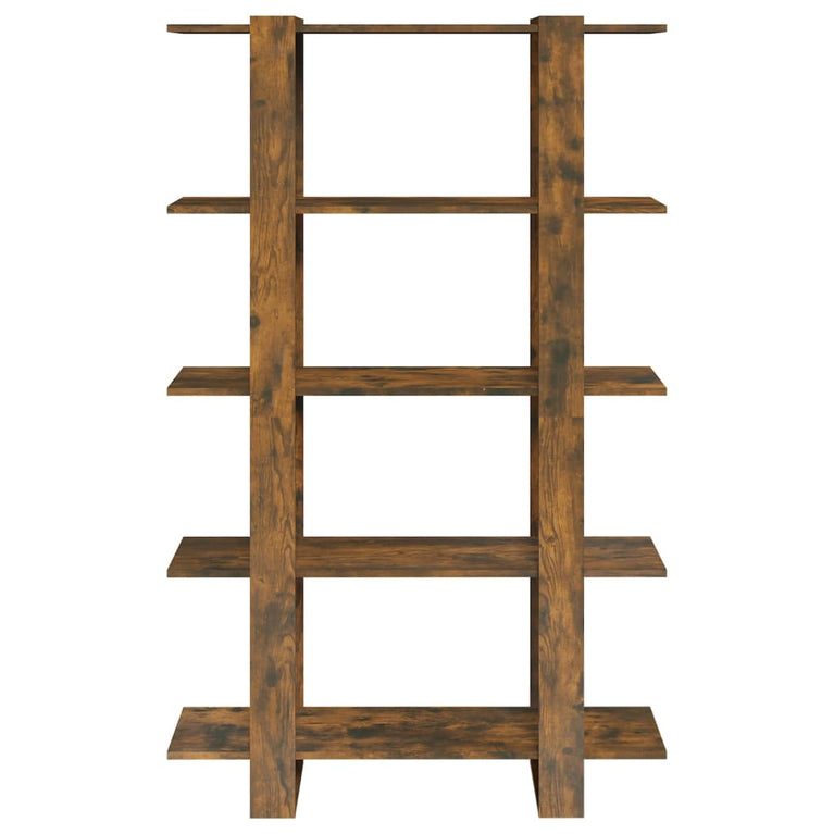 Boekenkast/kamerscherm 100x30x160 cm gerookt eikenkleurig