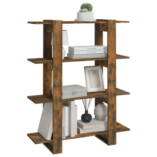 Boekenkast/kamerscherm 100x30x123,5 cm gerookt eikenkleurig MeubelReus