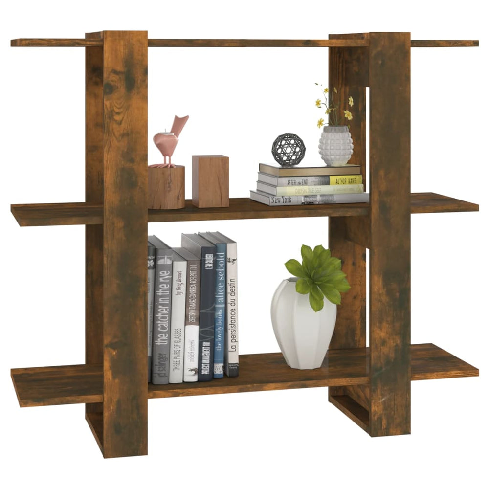 Boekenkast/kamerscherm 100x30x87 cm gerookt eikenkleurig MeubelReus
