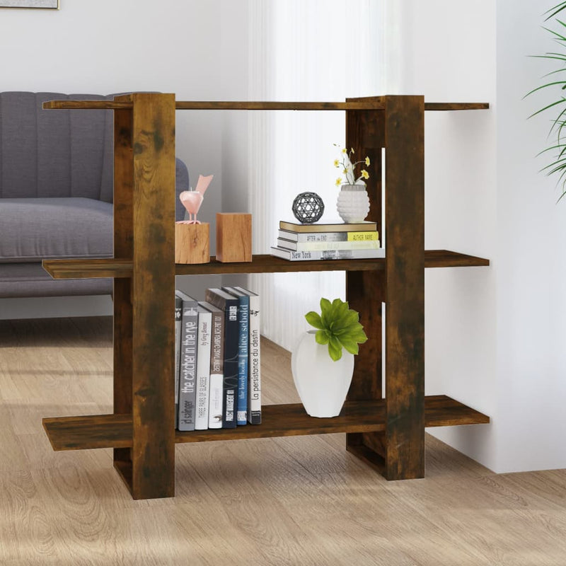 Boekenkast/kamerscherm 100x30x87 cm gerookt eikenkleurig MeubelReus
