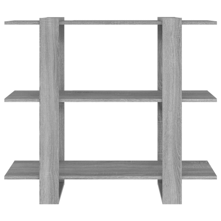Boekenkast/kamerscherm 100x30x87 cm grijs sonoma eikenkleurig MeubelReus