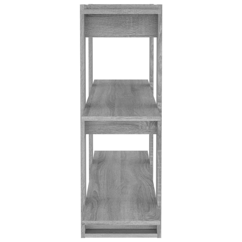 Boekenkast/kamerscherm 100x30x87 cm grijs sonoma eikenkleurig MeubelReus