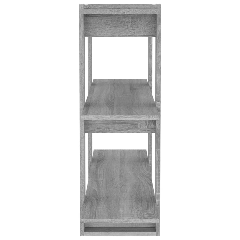 Boekenkast/kamerscherm 100x30x87 cm grijs sonoma eikenkleurig MeubelReus