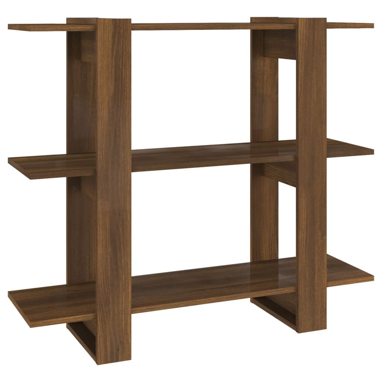 Boekenkast/kamerscherm 100x30x87 cm bruineikenkleurig MeubelReus