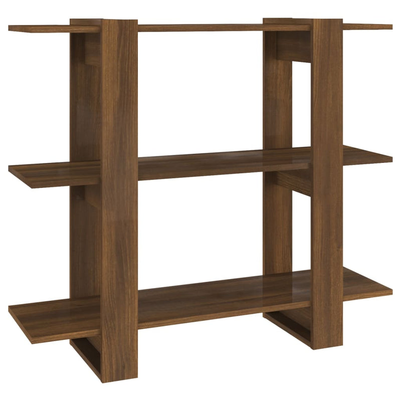 Boekenkast/kamerscherm 100x30x87 cm bruineikenkleurig MeubelReus
