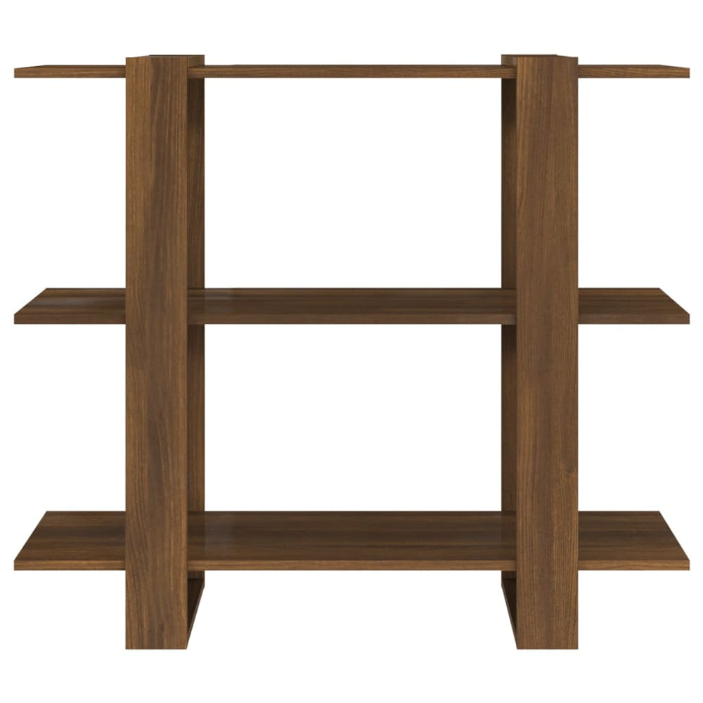 Boekenkast/kamerscherm 100x30x87 cm bruineikenkleurig MeubelReus