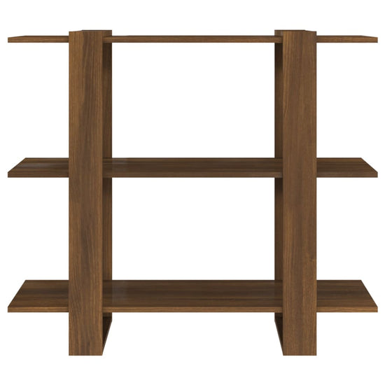 Boekenkast/kamerscherm 100x30x87 cm bruineikenkleurig MeubelReus