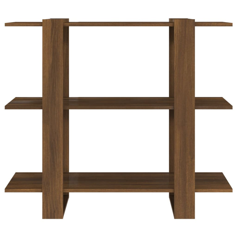Boekenkast/kamerscherm 100x30x87 cm bruineikenkleurig MeubelReus
