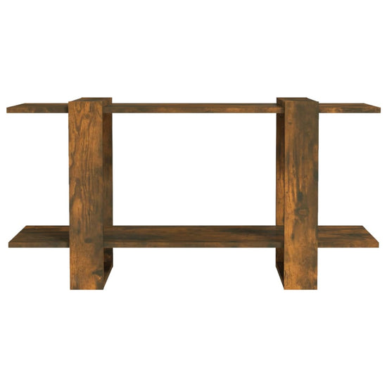 Boekenkast 100x30x51 cm bewerkt hout gerookt eikenkleurig MeubelReus