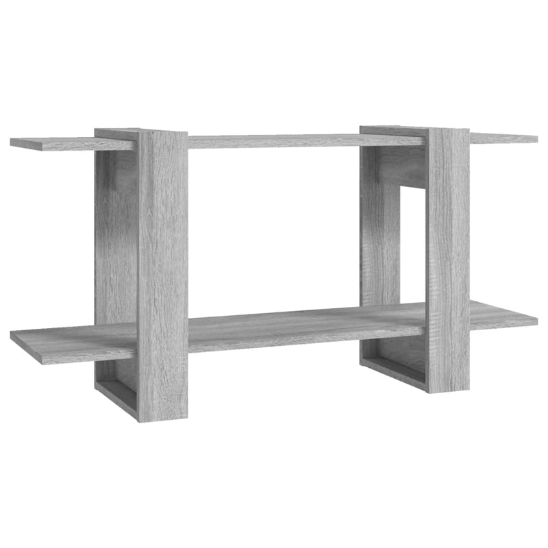 Boekenkast 100x30x51 cm bewerkt hout grijs sonoma eikenkleurig MeubelReus