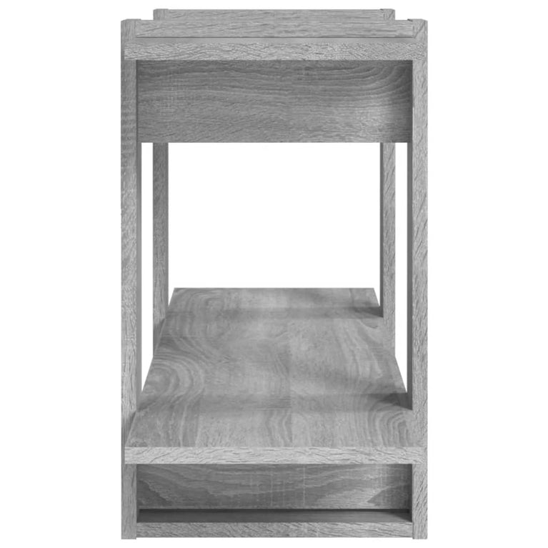 Boekenkast 100x30x51 cm bewerkt hout grijs sonoma eikenkleurig MeubelReus