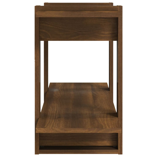 Boekenkast 100x30x51 cm bewerkt hout bruineikenkleurig MeubelReus