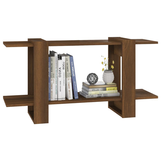 Boekenkast 100x30x51 cm bewerkt hout bruineikenkleurig MeubelReus