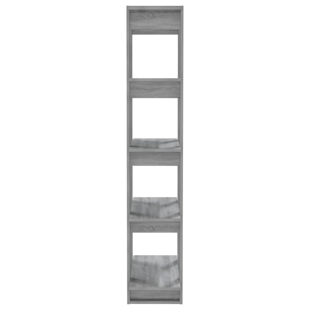 Boekenkast/kamerscherm 80x30x160 cm spaanplaat grijs sonoma MeubelReus