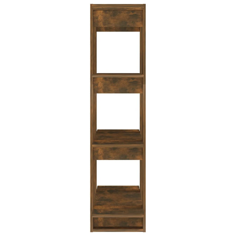 Boekenkast/kamerscherm 80x30x123,5 cm gerookt eikenkleurig