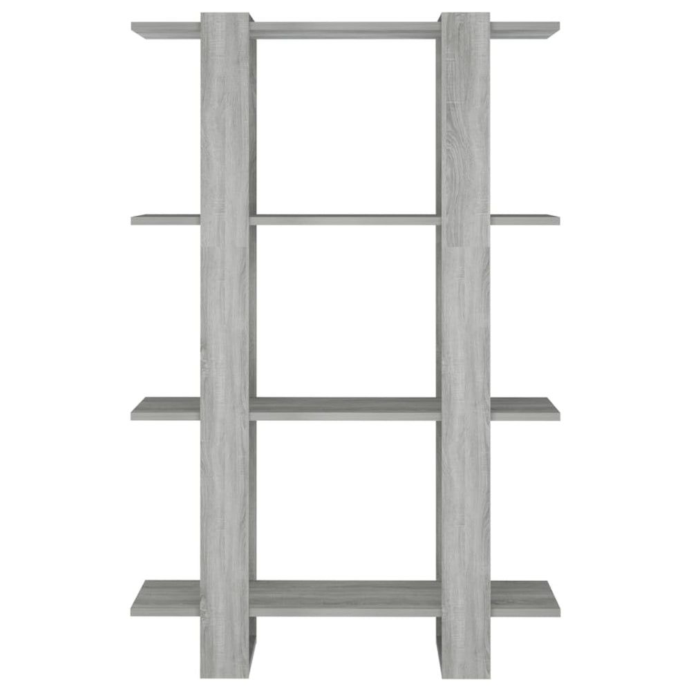 Boekenkast/kamerscherm 80x30x123,5 cm grijs sonoma eikenkleurig MeubelReus