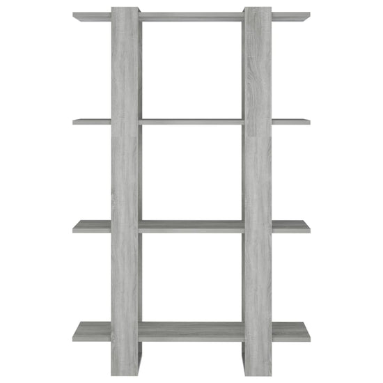 Boekenkast/kamerscherm 80x30x123,5 cm grijs sonoma eikenkleurig MeubelReus