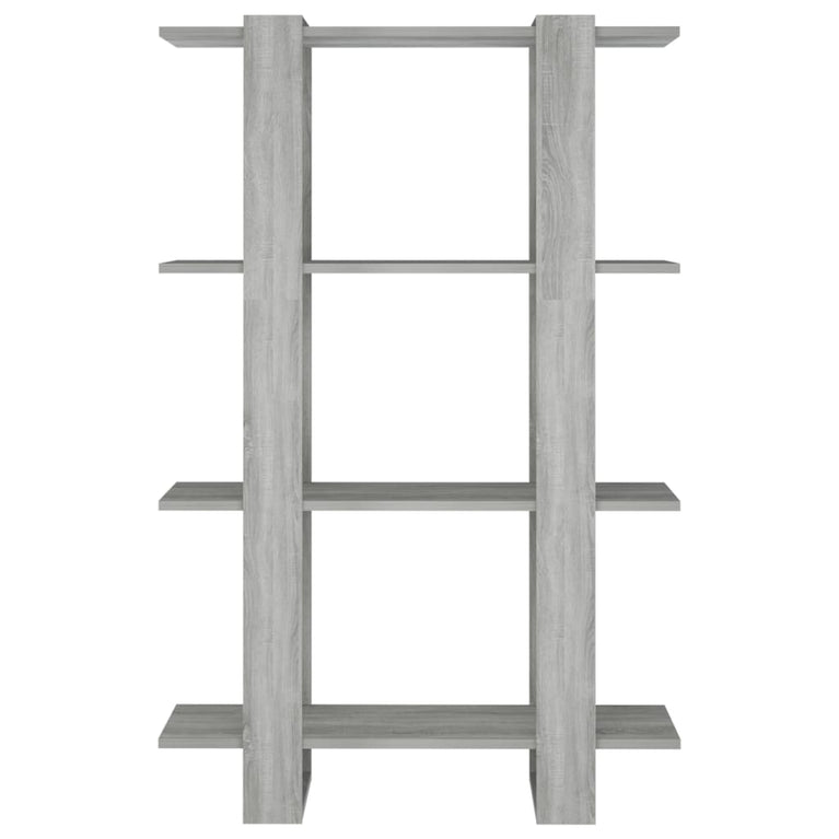 Boekenkast/kamerscherm 80x30x123,5 cm grijs sonoma eikenkleurig MeubelReus