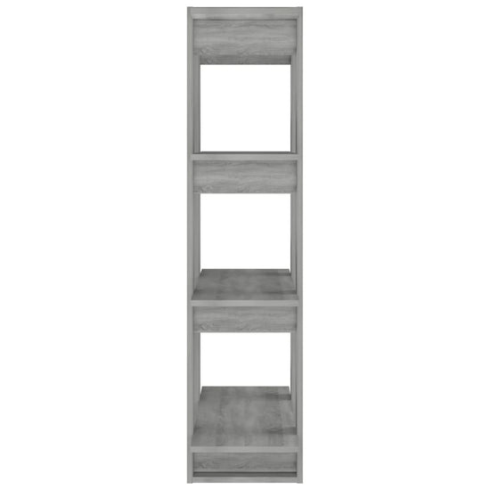 Boekenkast/kamerscherm 80x30x123,5 cm grijs sonoma eikenkleurig MeubelReus