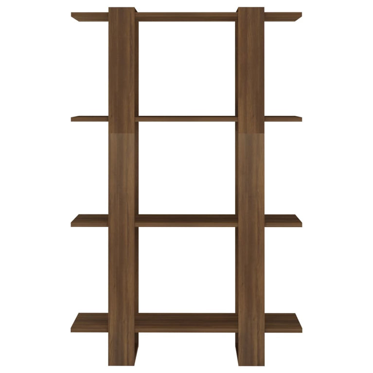 Boekenkast/kamerscherm 80x30x123,5 cm bruineikenkleurig MeubelReus