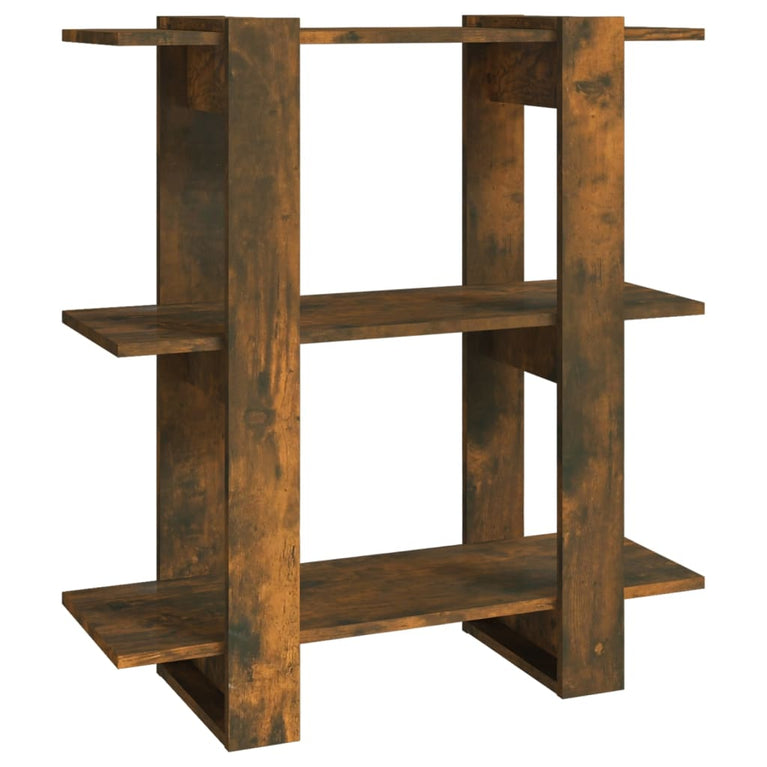 Boekenkast/kamerscherm 80x30x87 cm gerookt eikenkleurig MeubelReus