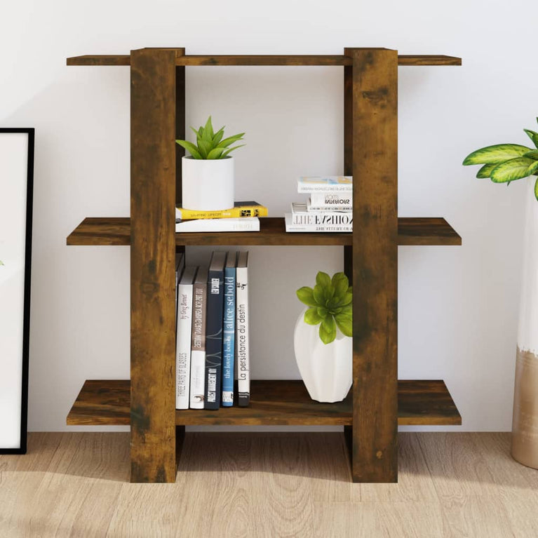 Boekenkast/kamerscherm 80x30x87 cm gerookt eikenkleurig MeubelReus