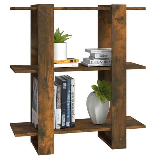 Boekenkast/kamerscherm 80x30x87 cm gerookt eikenkleurig MeubelReus