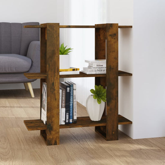 Boekenkast/kamerscherm 80x30x87 cm gerookt eikenkleurig MeubelReus