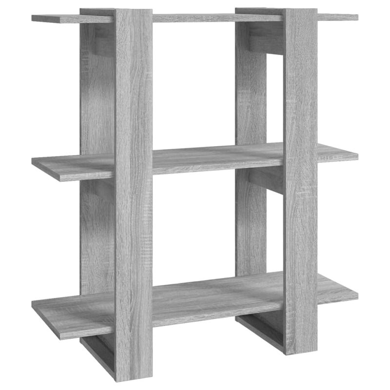 Boekenkast/kamerscherm 80x30x87 cm grijs sonoma eikenkleurig MeubelReus
