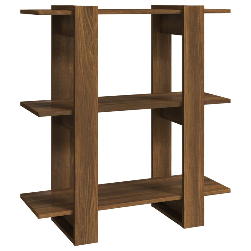 Boekenkast/kamerscherm 80x30x87 cm bruineikenkleurig MeubelReus