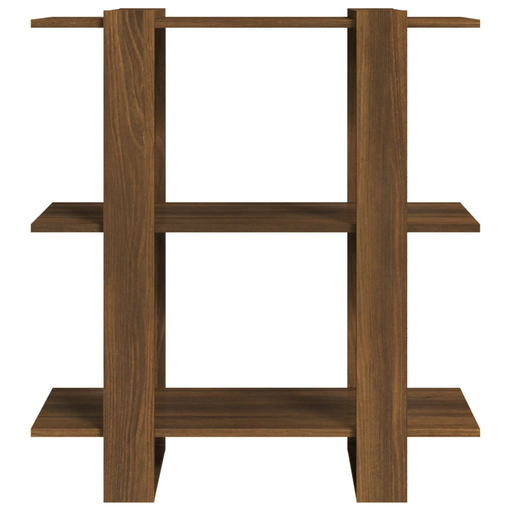 Boekenkast/kamerscherm 80x30x87 cm bruineikenkleurig MeubelReus