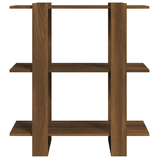Boekenkast/kamerscherm 80x30x87 cm bruineikenkleurig MeubelReus