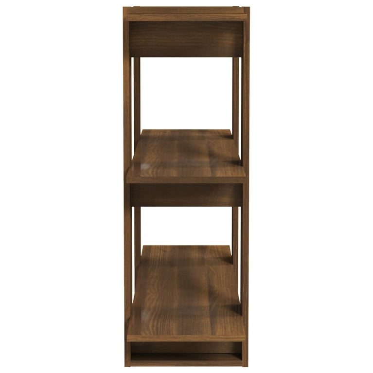 Boekenkast/kamerscherm 80x30x87 cm bruineikenkleurig MeubelReus