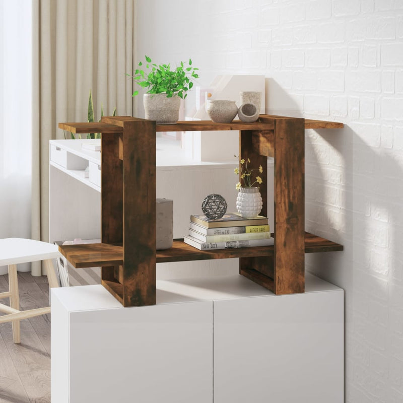 Boekenkast/kamerscherm 80x30x51 cm gerookt eikenkleurig MeubelReus