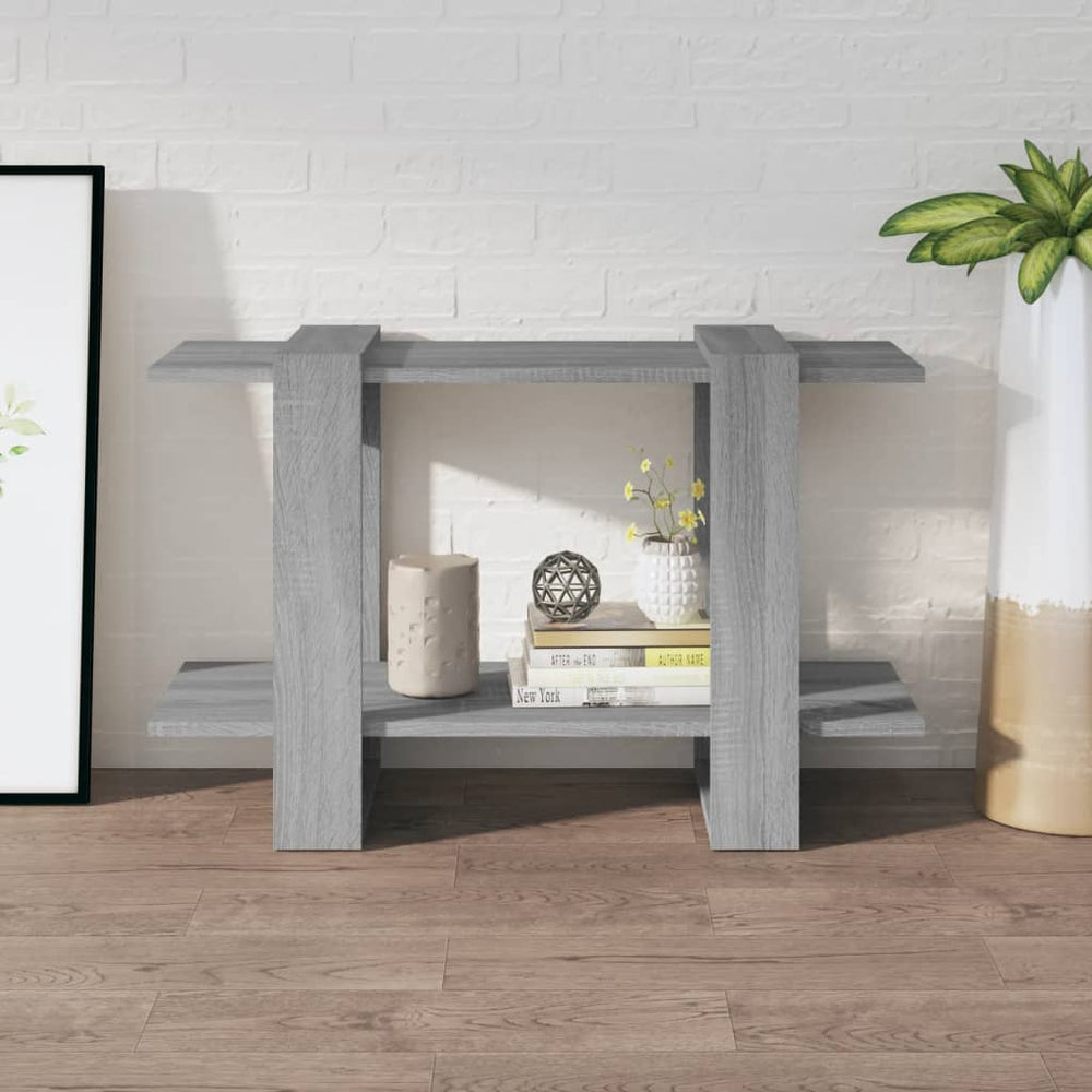 Boekenkast/kamerscherm 80x30x51 cm grijs sonoma eikenkleurig MeubelReus