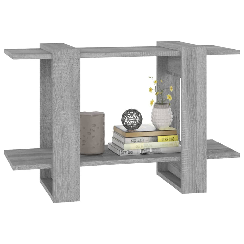 Boekenkast/kamerscherm 80x30x51 cm grijs sonoma eikenkleurig MeubelReus