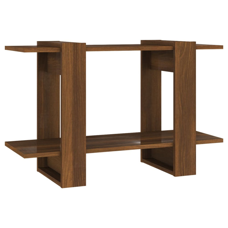 Boekenkast/kamerscherm 80x30x51 cm bruineikenkleurig MeubelReus