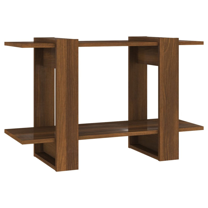 Boekenkast/kamerscherm 80x30x51 cm bruineikenkleurig MeubelReus