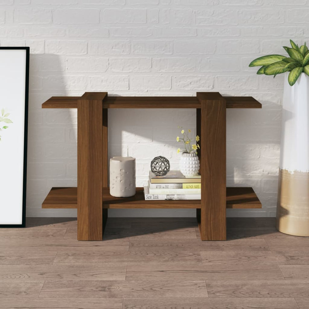 Boekenkast/kamerscherm 80x30x51 cm bruineikenkleurig MeubelReus