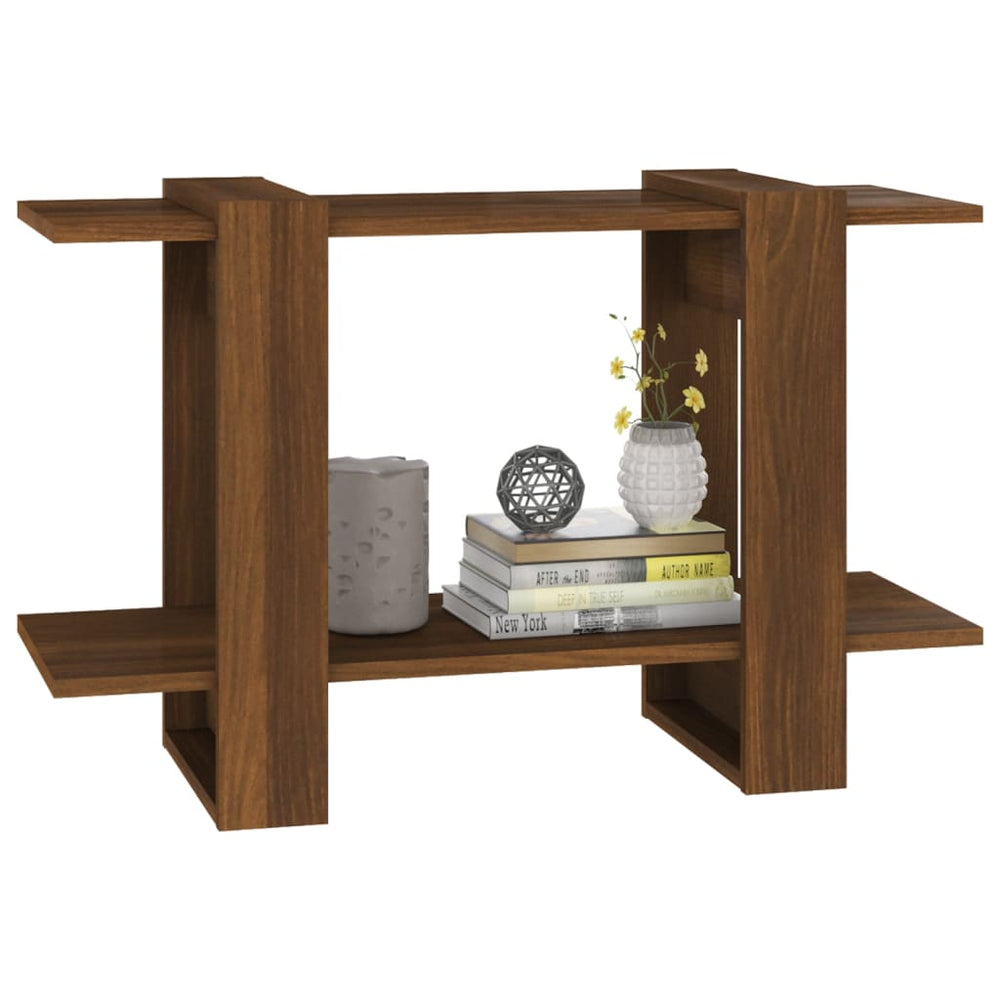 Boekenkast/kamerscherm 80x30x51 cm bruineikenkleurig MeubelReus