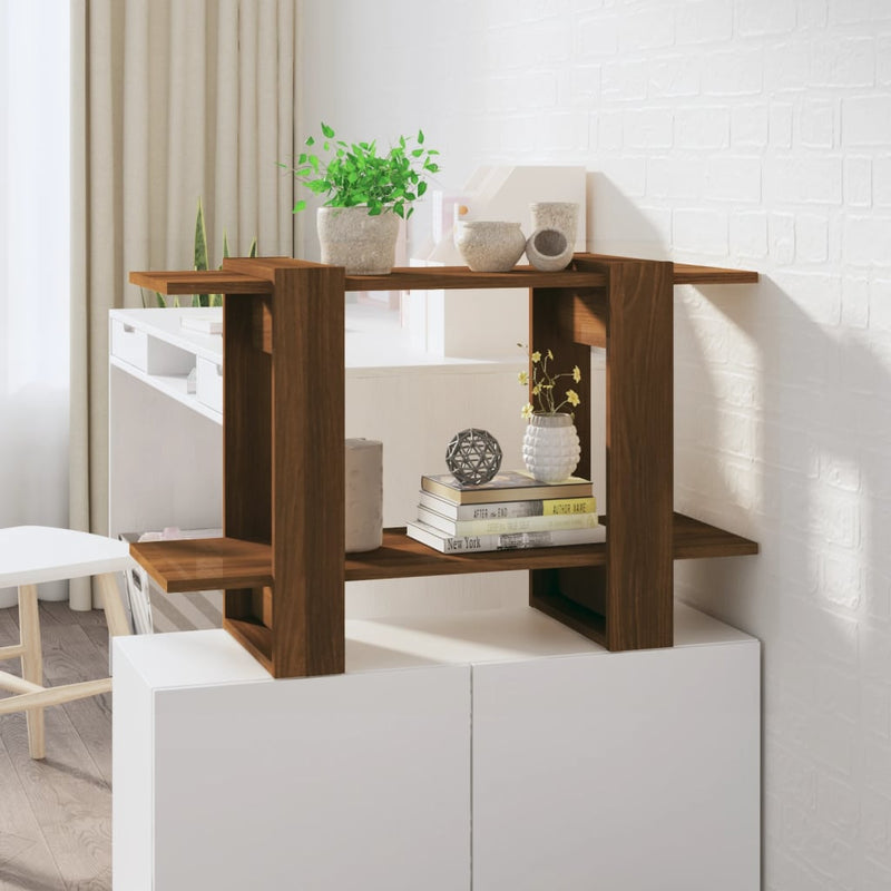 Boekenkast/kamerscherm 80x30x51 cm bruineikenkleurig MeubelReus