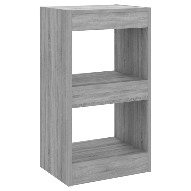 Boekenkast/kamerscherm 40x30x72 cm grijs sonoma eikenkleurig MeubelReus