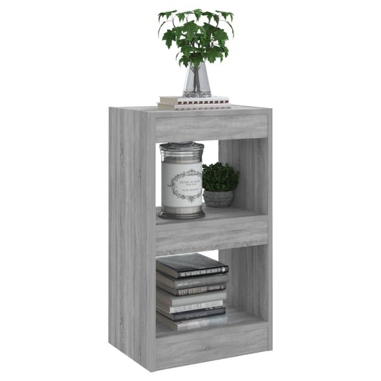 Boekenkast/kamerscherm 40x30x72 cm grijs sonoma eikenkleurig MeubelReus