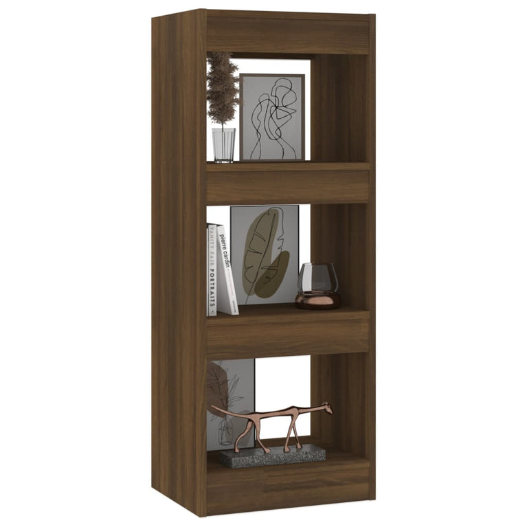 Boekenkast/kamerscherm 40x30x103 cm spaanplaat bruineikenkleur MeubelReus